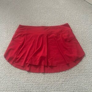 NWOT Zyia Red Grand Slam Skirt